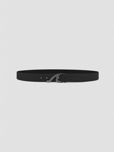 FIN-BUCKLE LEATHER BELT