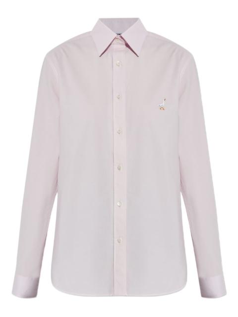 embroidered goose shirt