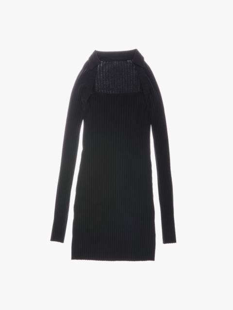 LUXE PIMA LONG-SLEEVE DRESS