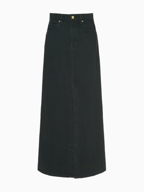 The Anais Denim Mid Rise Maxi Skirt