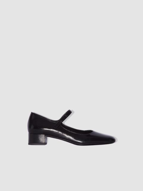 Ginny Black Glossed Nappa Leather Mary Jane Pump