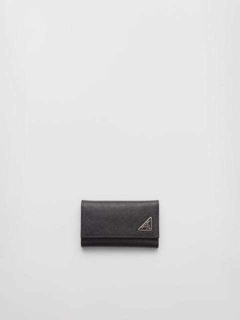 Saffiano leather key case