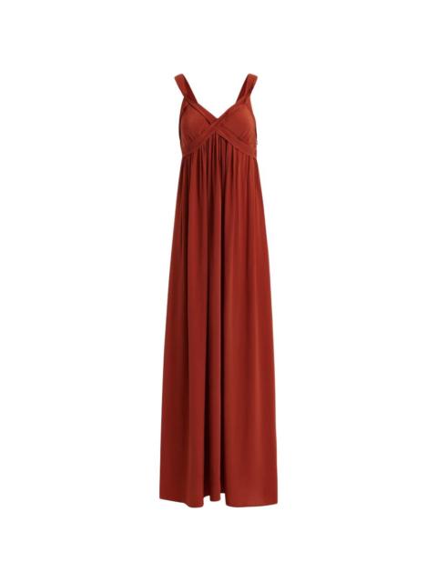 V-neck maxi dress