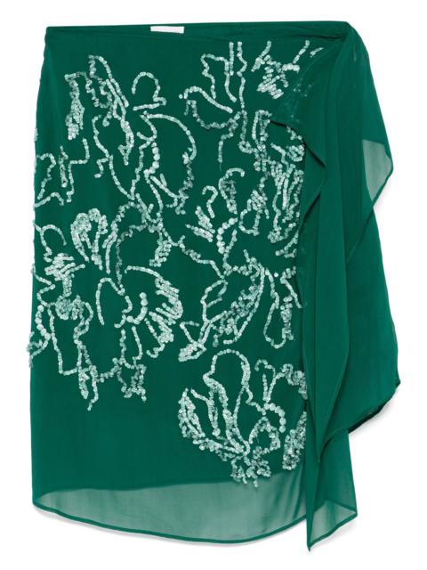 Sequin-detail Midi Skirt