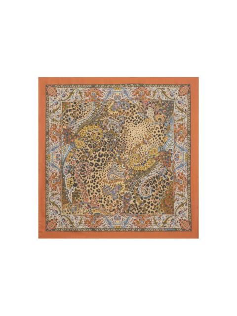 paisley-animal motif scarf