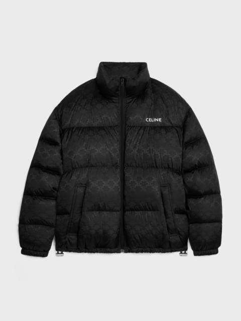 celine down jacket in triomphe nylon jacquard