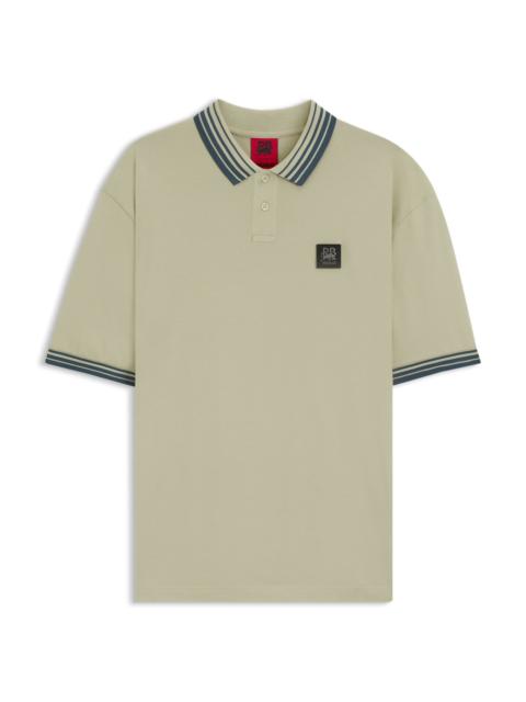 HUGO X RB POLO SHIRT WITH BULL LOGO PATCH