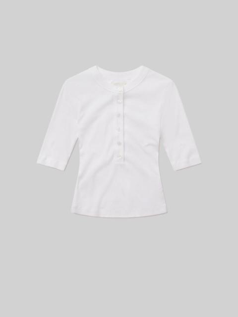 Nali Short Sleeve Henley
In White