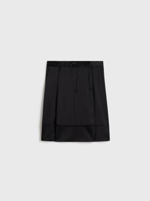 Soft tuxedo skirt black
