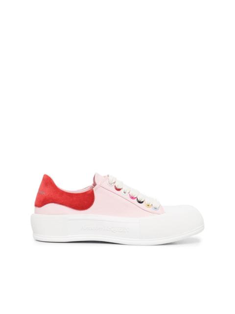 low-top canvas sneakers