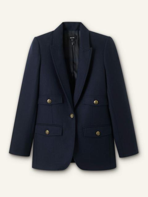 Sharp Shoulder Blazer