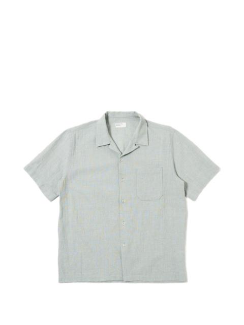 chest-pocket textured shirt