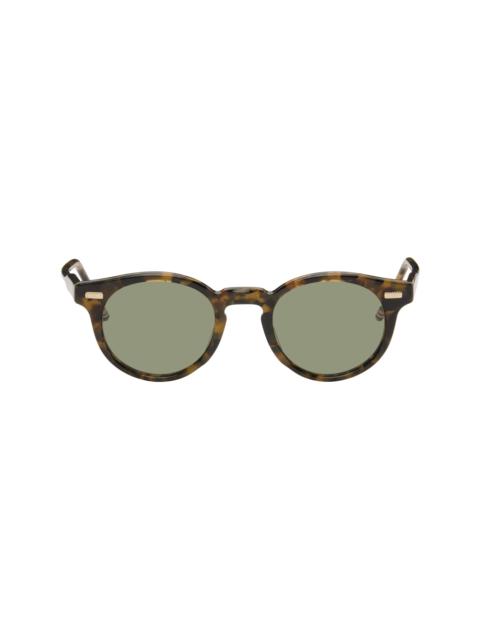 Brown Acetate Round Sunglasses