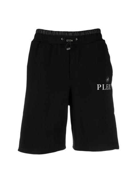 logo-plaque track shorts
