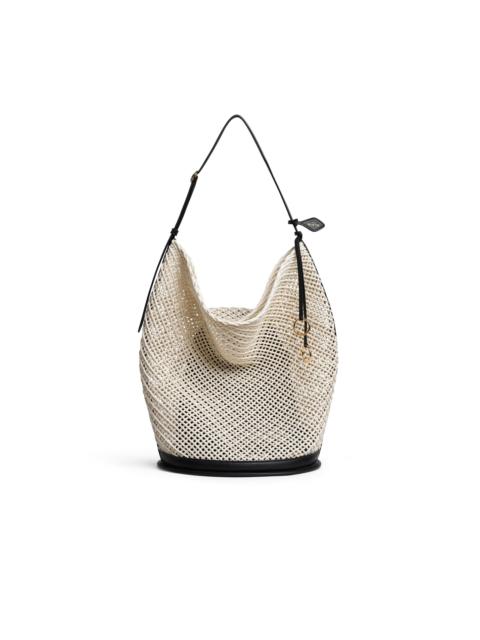 HIP LARGE BUCKET BAG IN COTTON NET