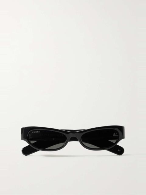 GUCCI Cat Eye Sunglasses Black Narrow Logo Gg1635S Runway Mask Unisex 003 NEW s-l1200.jpg main image 4