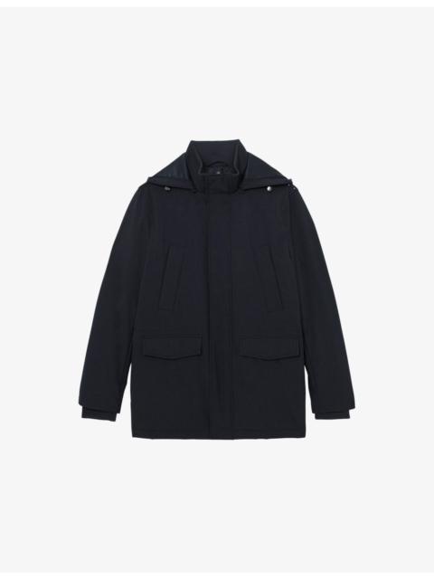 Lord Hooded Zip-Through Padded Woven Coat