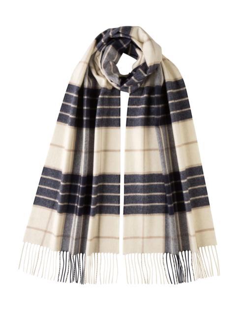 Knockmore Tartan Wide Cashmere Scarf