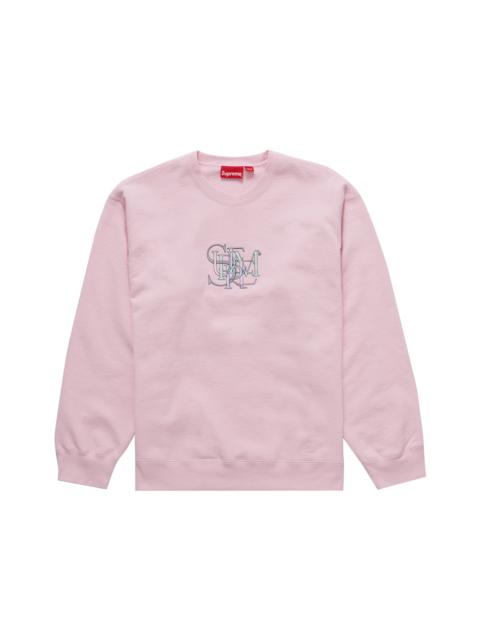 Supreme Overlap Crewneck Light Pink