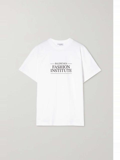 Printed cotton-jersey T-shirt