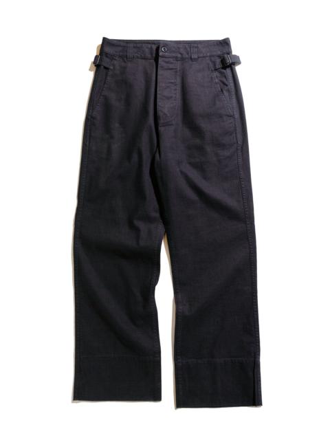 MHL Waist Tab Chino Indigo Twill Indigo