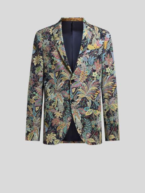 PRINTED WOOL GABARDINE JACKET