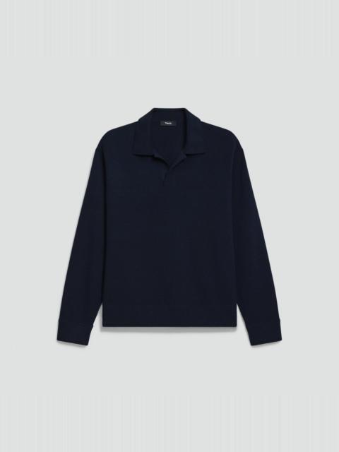 Open Collar Sweater in Light Bilen