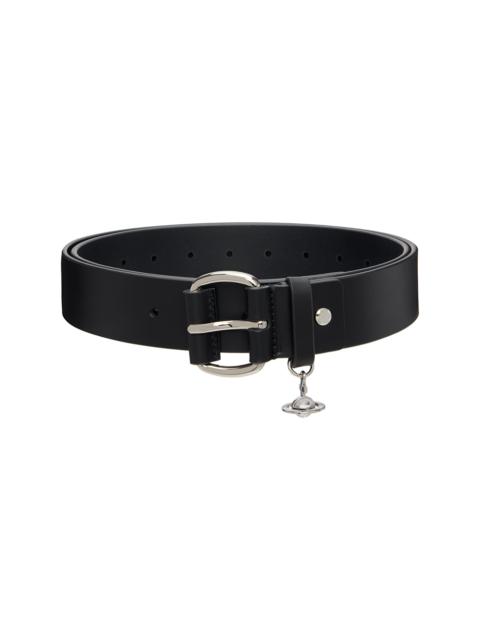 Black Wide Alex Charm Belt