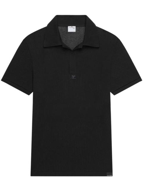 mesh polo shirt