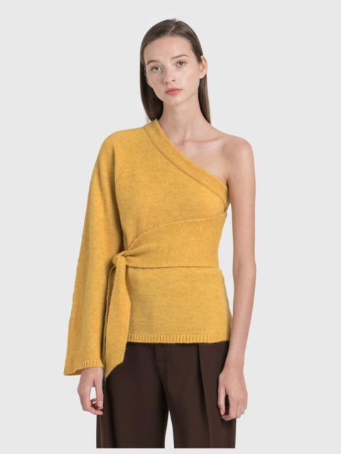 CLETO COLD SHOULDER KNIT PULLOVER