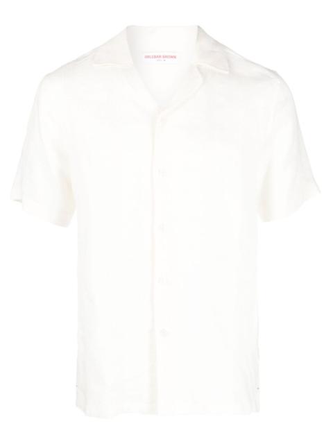 Hibbert short-sleeve linen shirt