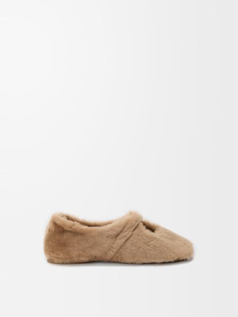 Pebble Soft ballerina in shearling