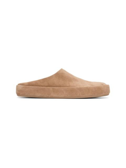Beige Cassapelle Mule Loafers