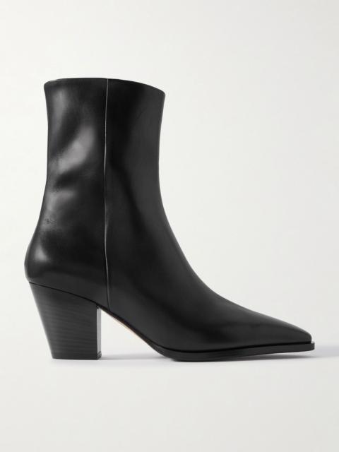 Hedvig leather ankle boots Black