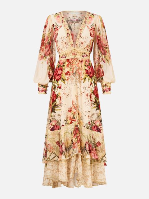 LONG BUTTON FRONT DRESS