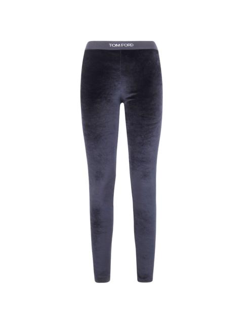 elasticated-waist leggins