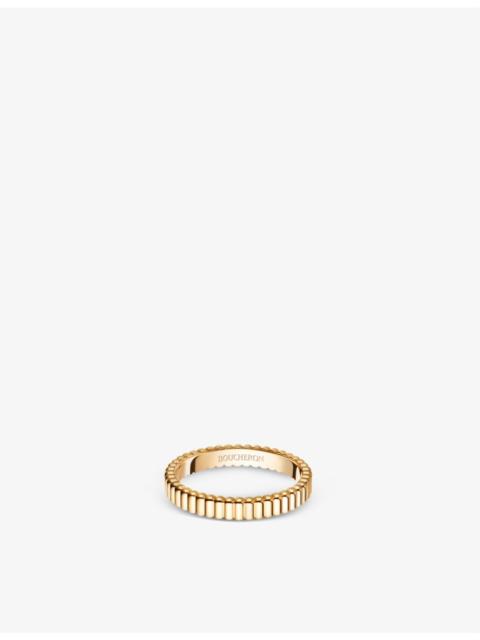 Quatre Grosgrain 18ct yellow gold wedding band