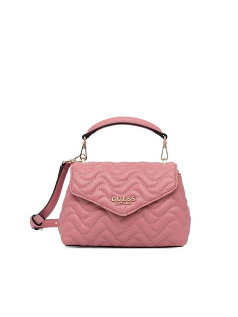 quilted top-handle cross body bag