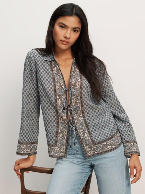 EVA SCARF-PRINT BLOUSE