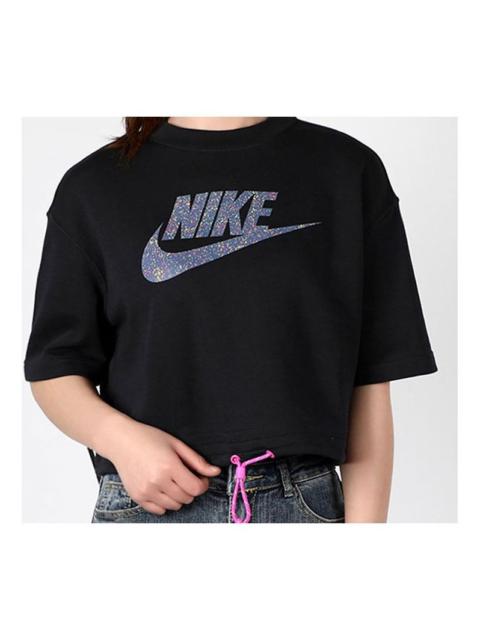 (WMNS) Nike Sportswear Icon Clas Logo Printing 'Black' CJ2276-010