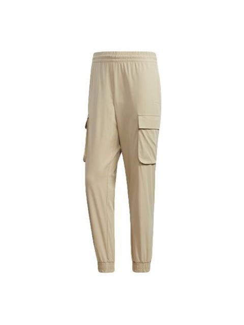 adidas neo M SS CS CARG TP Multiple Pockets Bundle Feet Sports Pants Brown GM2294