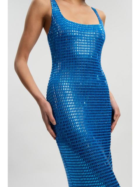 Premium Crystal Embellished Midi Dress