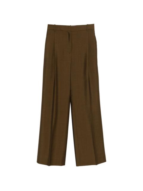 mid-waist tailored trousers