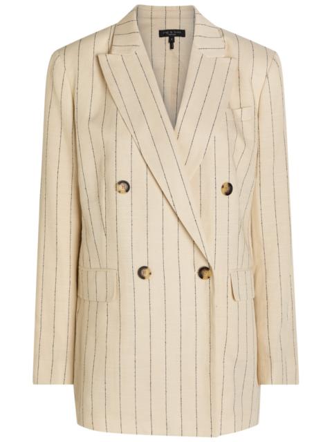 Rag & Bone Emile Pinstriped Double-breasted Blazer