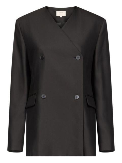 Munro double-breasted V-neckline jacket