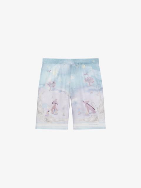 PRINTED BERMUDA SHORTS IN SILK