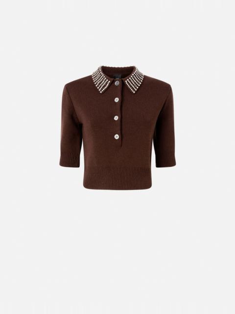 POLO-STYLE SWEATER