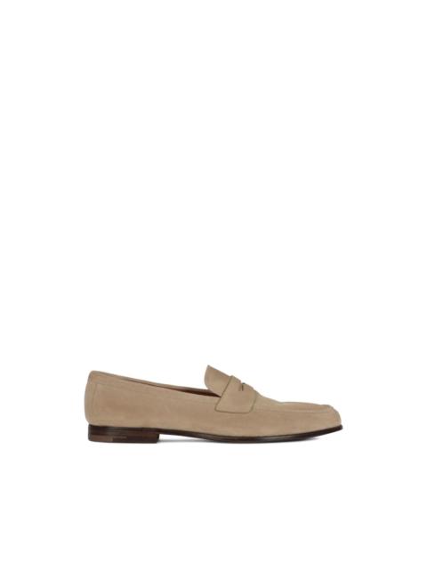 panelled flat shoes