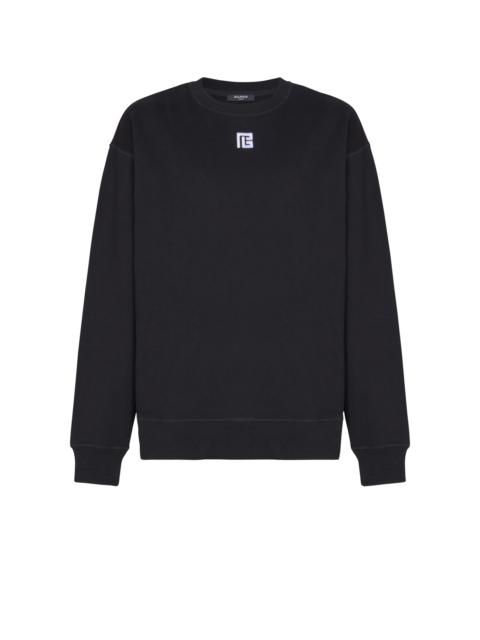 Cotton sweatshirt with PB embroidery