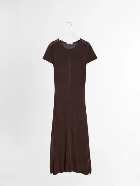 COLUMN DRESS WITH SLITS